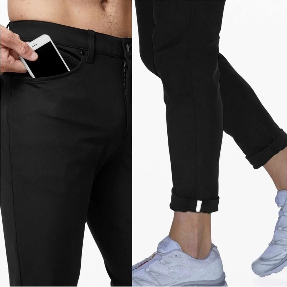 Lululemon ABC Slim Fit Pant Warpstreme Black Size 32(33) x 30”‎